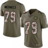Cheap Lou Michaels Steelers Jersey From China 2017 Olive Salute To Service Limited in Men Women Youth Size #79