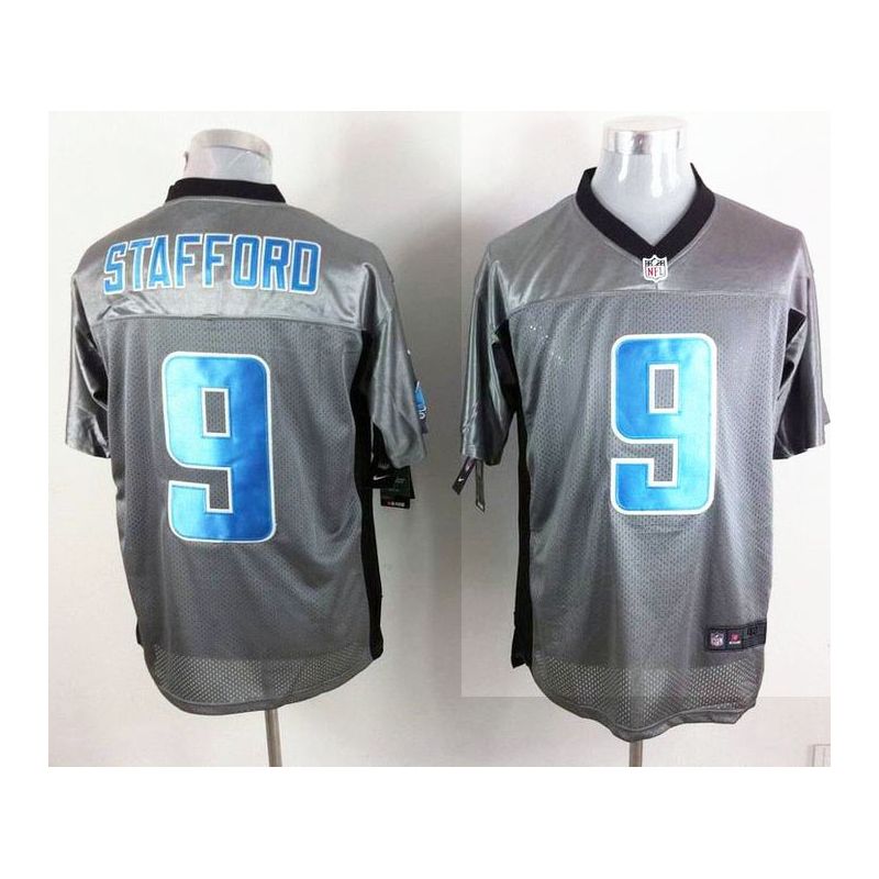 Cheap Matthew Stafford Lions Jersey #9 Grey Shadow From China