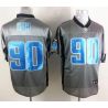 Cheap Ndamukong Suh Lions Jersey #90 Grey Shadow From China