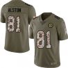 Cheap Lyneal Alston Steelers Jersey From China 2017 Olive Salute To Service Limited in Men Women Youth Size #81
