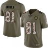 Cheap Sean Morey Steelers Jersey From China 2017 Olive Salute To Service Limited in Men Women Youth Size #81