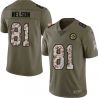 Cheap Darrell Nelson Steelers Jersey From China 2017 Olive Salute To Service Limited in Men Women Youth Size #81