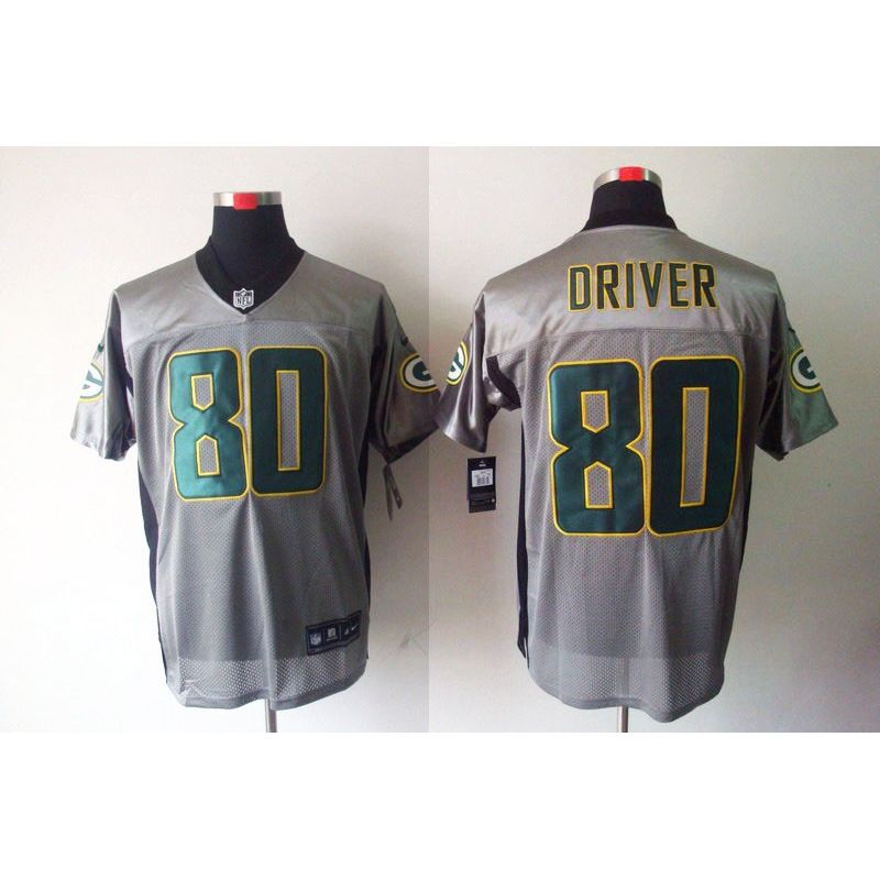 Cheap Donald Driver Packers Jersey #80 Grey Shadow From China