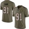 Cheap Gregg Carr Steelers Jersey From China 2017 Olive Salute To Service Limited in Men Women Youth Size #91