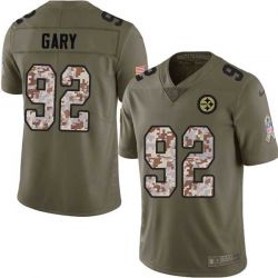 Cheap Keith Gary Steelers Jersey From China 2017 Olive Salute To Service Limited in Men Women Youth Size #92