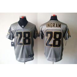 Cheap Mark Ingram Saints Jersey #28 Grey Shadow From China