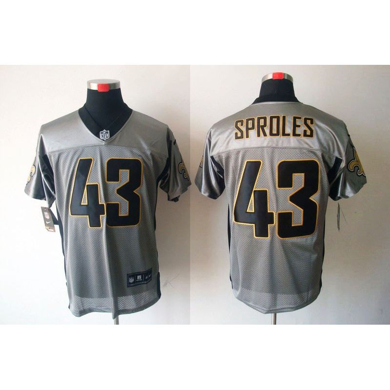 Cheap Darren Sproles Saints Jersey #43 Grey Shadow From China