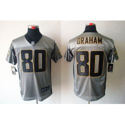 Cheap Jimmy Graham Saints Jersey #80 Grey Shadow From China