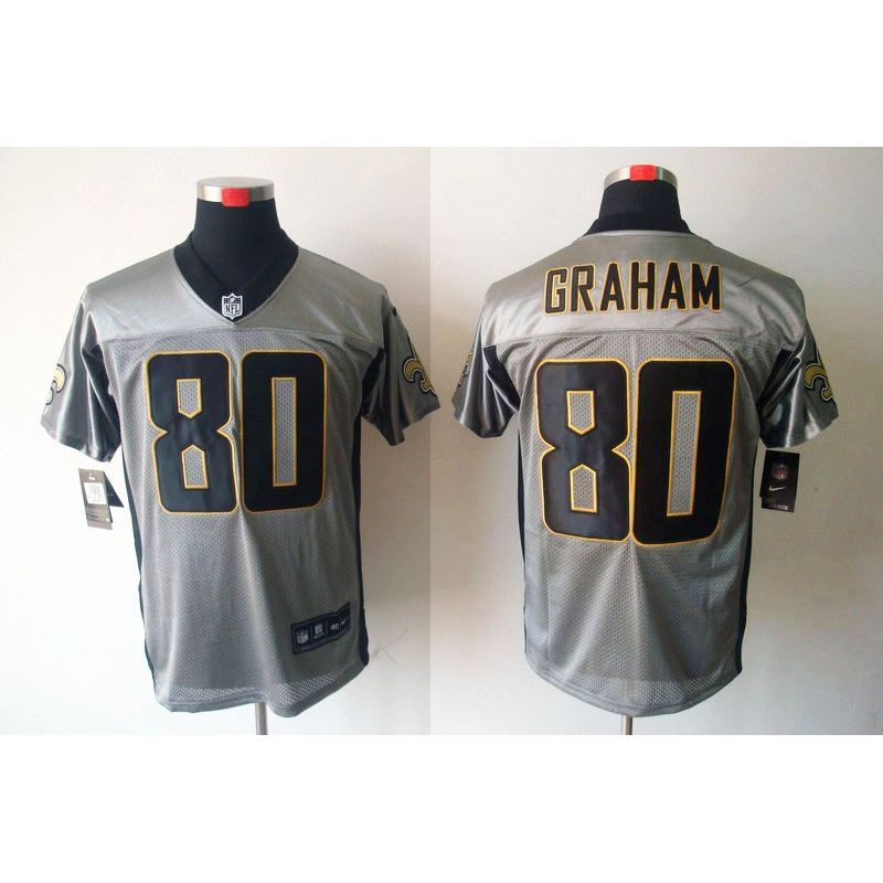 Cheap Jimmy Graham Saints Jersey #80 Grey Shadow From China