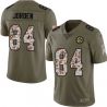 Cheap Tim Jorden Steelers Jersey From China 2017 Olive Salute To Service Limited in Men Women Youth Size #84