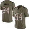 Cheap Tyson Alualu Steelers Jersey From China 2017 Olive Salute To Service Limited in Men Women Youth Size #94