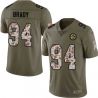 Cheap Jeff Brady Steelers Jersey From China 2017 Olive Salute To Service Limited in Men Women Youth Size #94