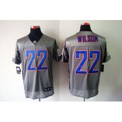Cheap David Wilson Giants Jersey #22 Grey Shadow From China