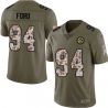 Cheap Darryl Ford Steelers Jersey From China 2017 Olive Salute To Service Limited in Men Women Youth Size #94