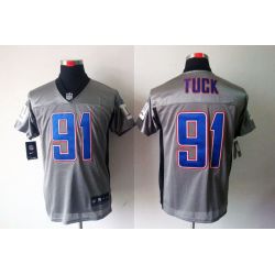 Cheap Justin Tuck Giants Jersey #91 Grey Shadow From China