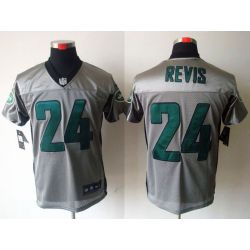 Cheap Darrelle Revis Jets Jersey #24 Grey Shadow From China