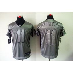 Cheap Sebastian Janikowski Raiders Jersey #11 Grey Shadow From China