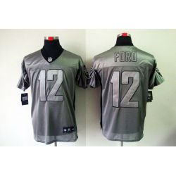 Cheap Jacoby Ford Raiders Jersey #12 Grey Shadow From China