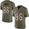 Cheap Jim Smith Steelers Jersey From China 2017 Olive Salute To Service Limited in Men Women Youth Size #86