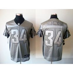 Cheap Bo Jackson Raiders Jersey #34 Grey Shadow From China