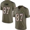Cheap Moses Ford Steelers Jersey From China 2017 Olive Salute To Service Limited in Men Women Youth Size #87
