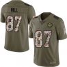 Cheap Harlon Hill Steelers Jersey From China 2017 Olive Salute To Service Limited in Men Women Youth Size #87