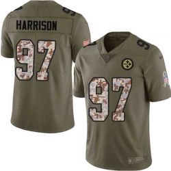 Cheap Arnold Harrison Steelers Jersey From China 2017 Olive Salute To Service Limited in Men Women Youth Size #97