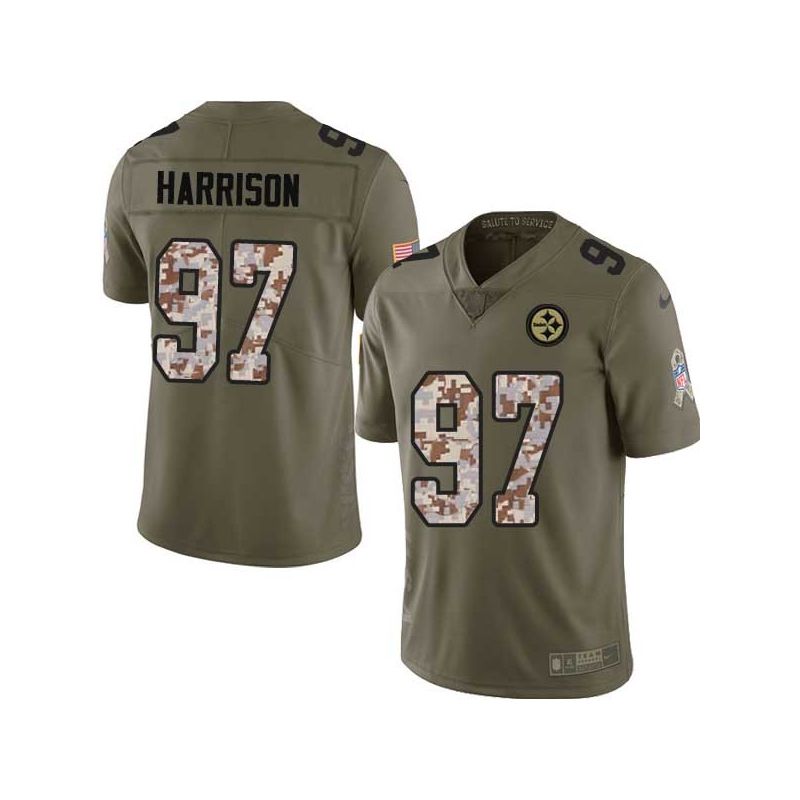 Cheap Arnold Harrison Steelers Jersey From China 2017 Olive Salute To Service Limited in Men Women Youth Size #97