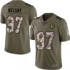 Cheap Chad Kelsay Steelers Jersey From China 2017 Olive Salute To Service Limited in Men Women Youth Size #97