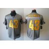 Cheap Troy Polamalu Steelers Jersey #43 Grey Shadow From China