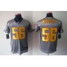 Cheap LaMarr Woodley Steelers Jersey #56 Grey Shadow From China