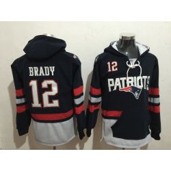Cheap Tom Brady Patriots Hoodie From China Blue I #12