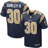 Cheap Todd Gurley II Rams Jersey From China #30 Blue Elite