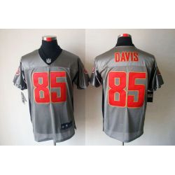 Cheap Vernon Davis 49ers Jersey #85 Grey Shadow From China