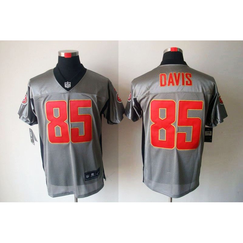 Cheap Vernon Davis 49ers Jersey #85 Grey Shadow From China Cheap Vernon Davis 49ers Jersey #85 Grey Shadow From China