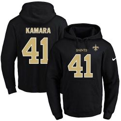 Cheap Alvin Kamara Saints Hoodie From China 2017 draft Black #41