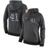 Cheap Alvin Kamara Saints Hoodie From China 2017 draft Salute to Service Anthracite #41