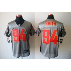 Cheap Justin Smith 49ers Jersey #94 Grey Shadow From China