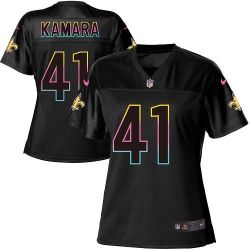 Cheap Alvin Kamara Saints Women Jersey From China 2017 draft Black Fashion #41