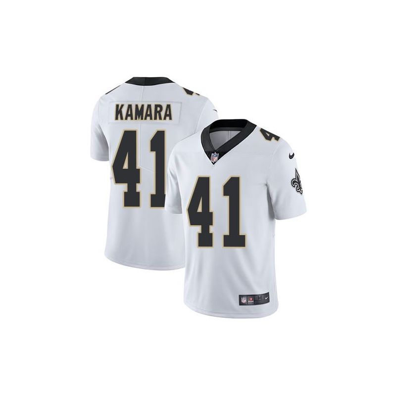 Cheap Alvin Kamara Saints Jersey From China Vapor Untouchable 2017 ON FIELD White/Black #41