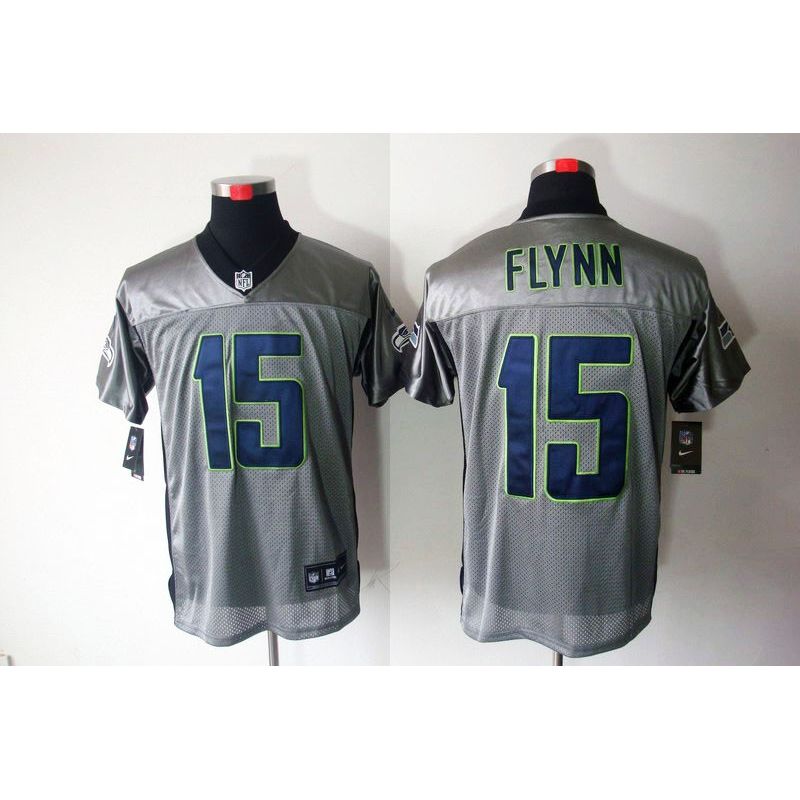 Cheap Matt Flynn Seahawks Jersey #15 Grey Shadow From China