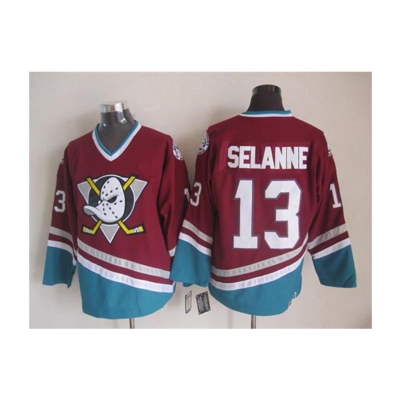 Cheap Teemu Selanne Ducks Jersey From China Throwback #13