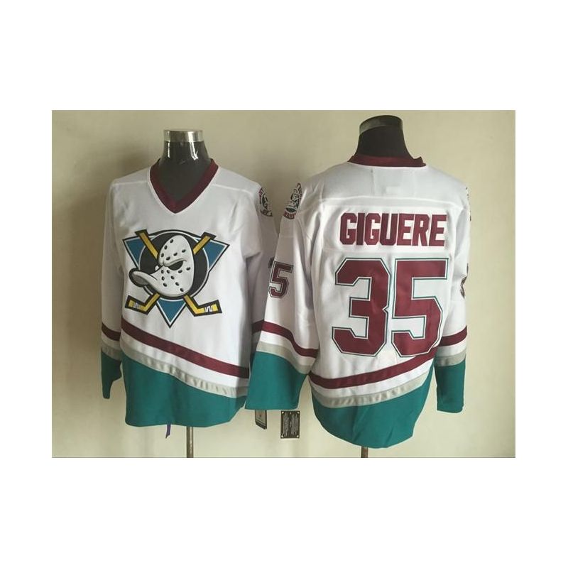 Cheap Jean-Sebastien Giguere Ducks Jersey From China Throwback #35