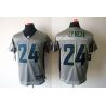 Cheap Marshawn Lynch Seahawks Jersey #24 Grey Shadow From China