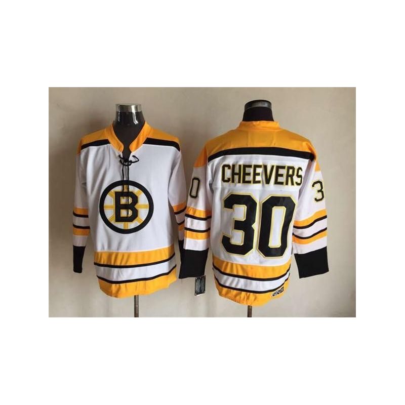 Cheap Gerry Cheevers Bruins Jersey From China Throwback #30