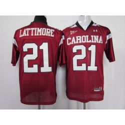 Cheap Marcus Lattimore Gamecocks Jersey #21 Red From China