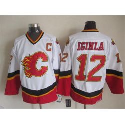 Cheap Jarome Iginla Flames Jersey From China Throwback #12