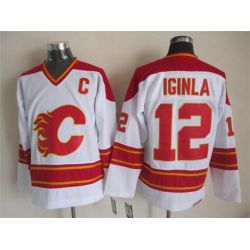 Cheap Jarome Iginla Flames Jersey From China Throwback #12