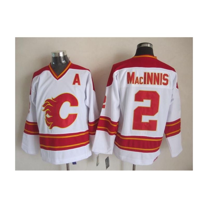 Cheap Al Macinnis Flames Jersey From China Throwback #2