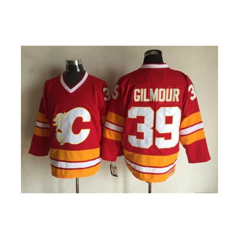 Cheap John Gilmour Flames Jersey From China Throwback #39